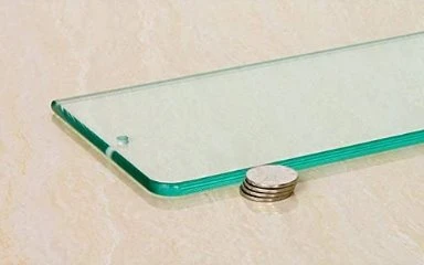 glass shelf hole